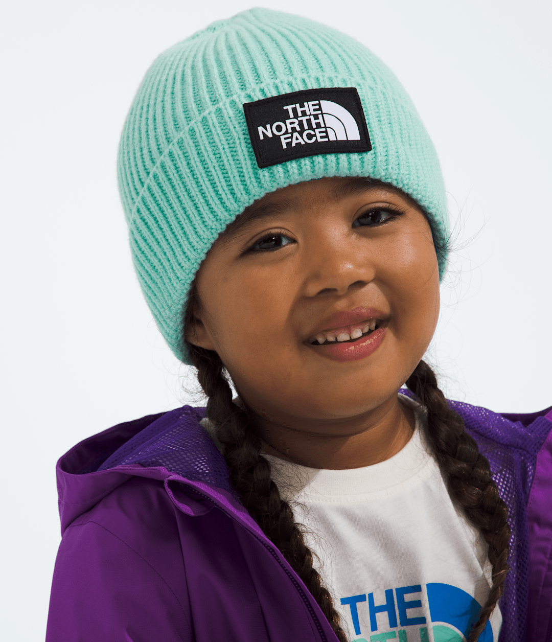 Kids’ TNF™ Box Logo Cuffed Beanie - Bright Foam