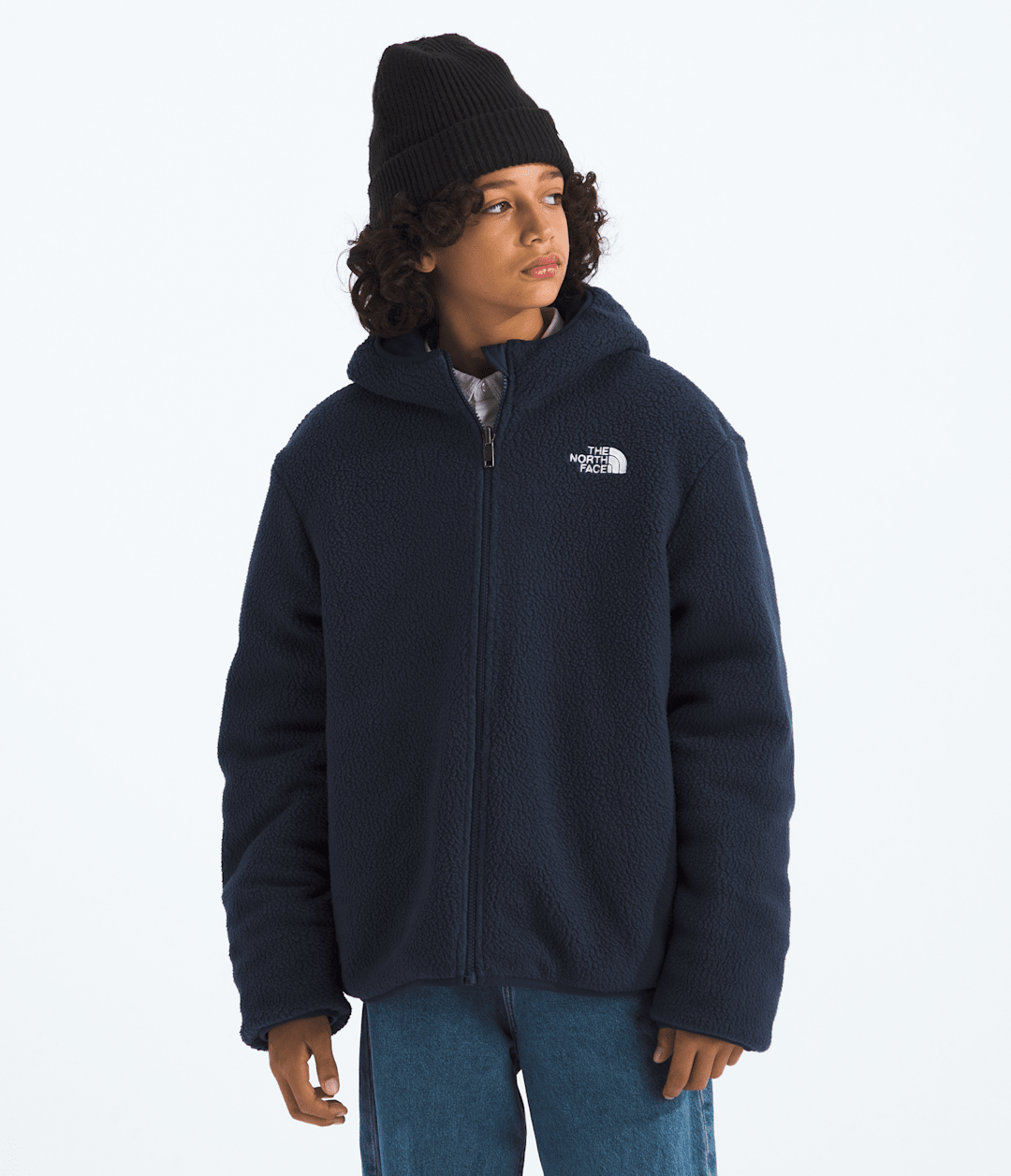 Boys’ Reversible Shasta Full-Zip Hooded Jacket - Dusk Blue/Summit Navy