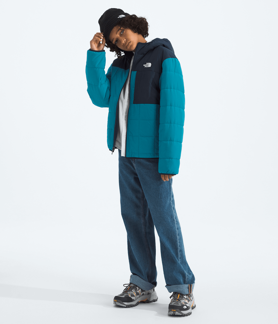 Boys’ Reversible Shasta Full-Zip Hooded Jacket - Dusk Blue/Summit Navy