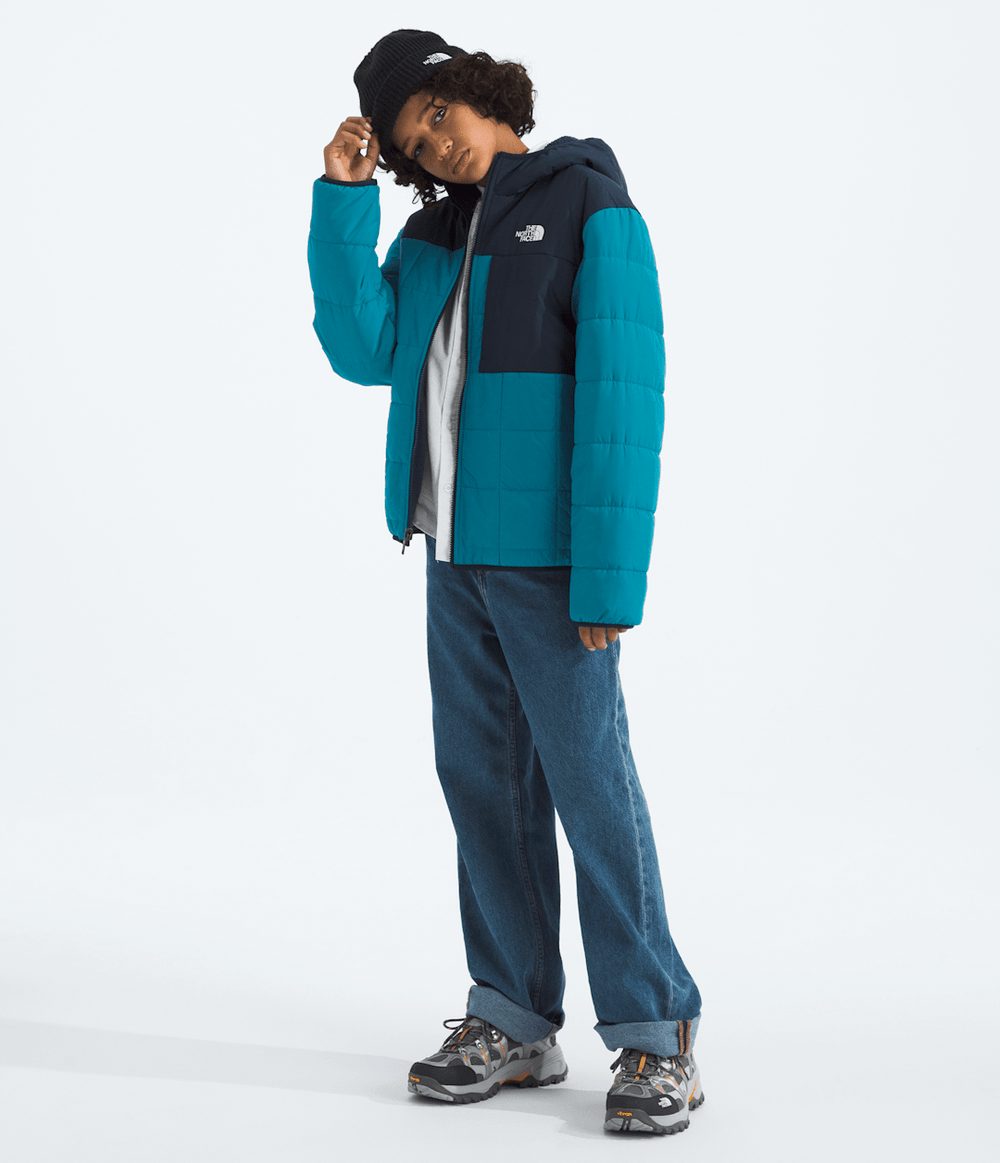 Boys’ Reversible Shasta Full-Zip Hooded Jacket - Dusk Blue/Summit Navy