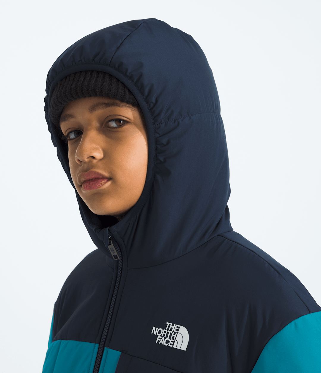 Boys’ Reversible Shasta Full-Zip Hooded Jacket - Dusk Blue/Summit Navy