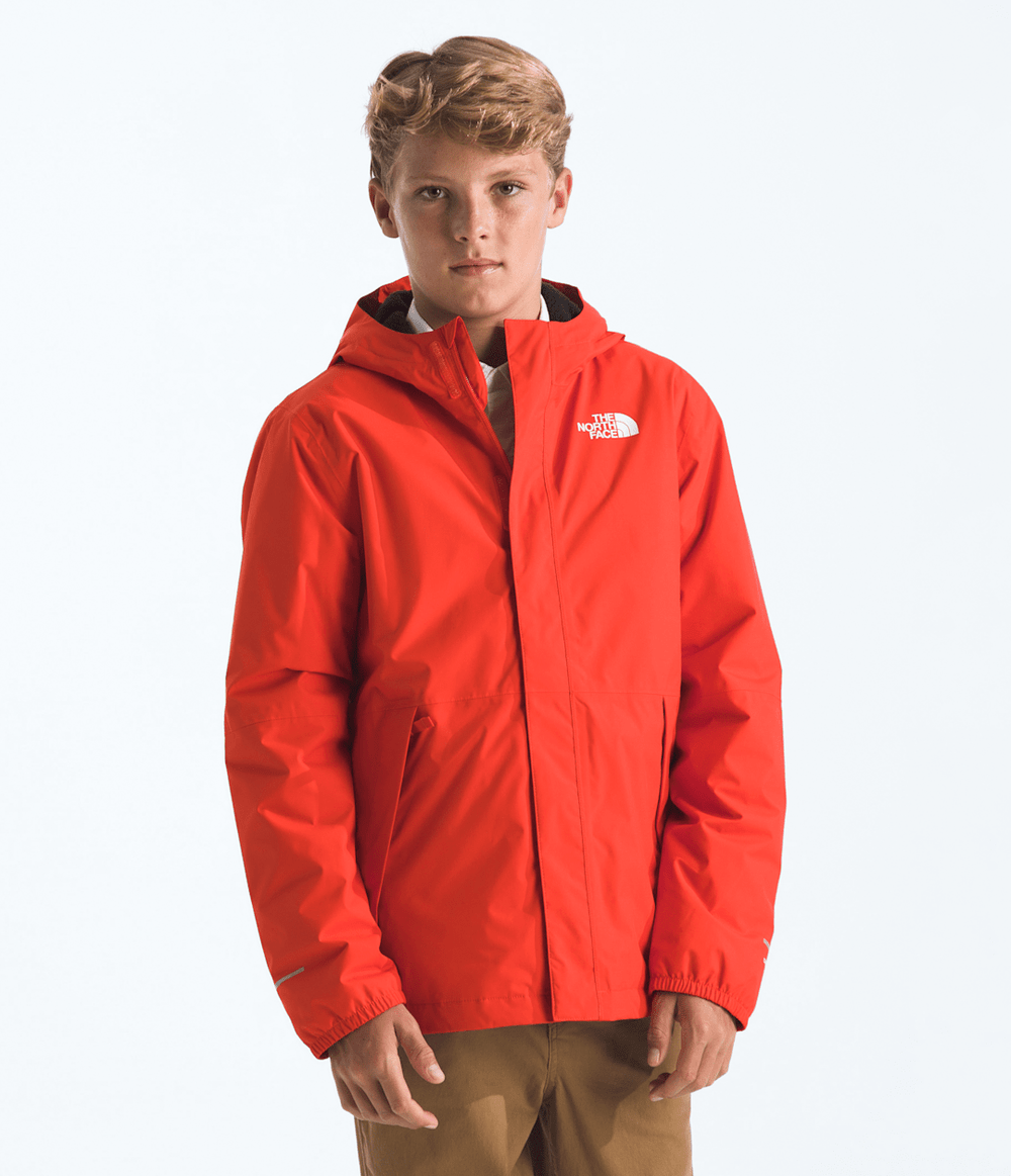 Boys’ Warm Antora Rain Jacket - Lava Red
