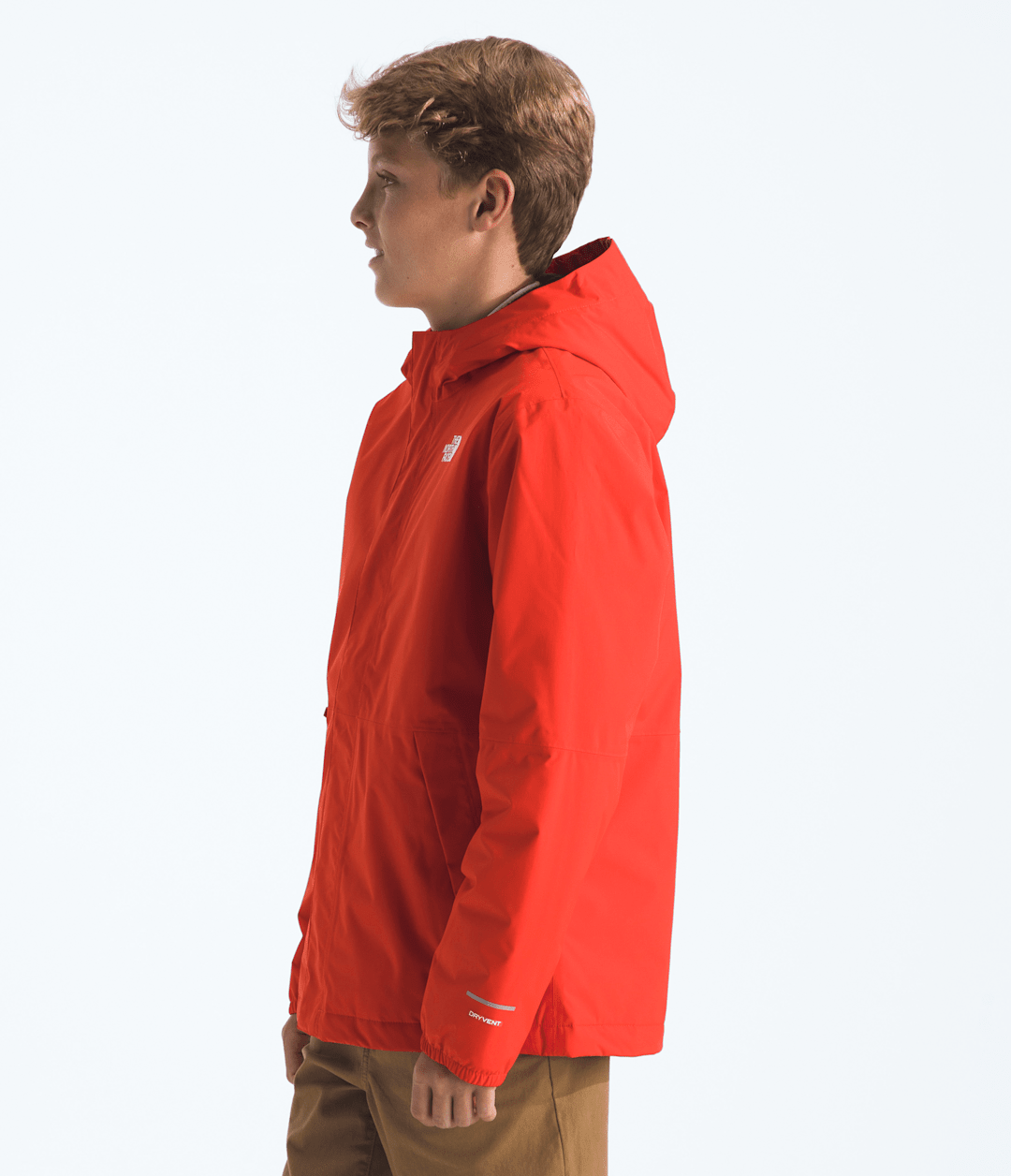 Boys’ Warm Antora Rain Jacket - Lava Red