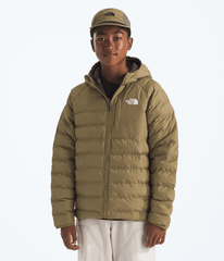 Boys’ Reversible Perrito Hooded Jacket - Cedar/New Taupe Green