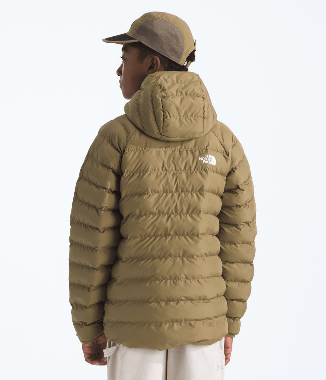 Boys’ Reversible Perrito Hooded Jacket - Cedar/New Taupe Green