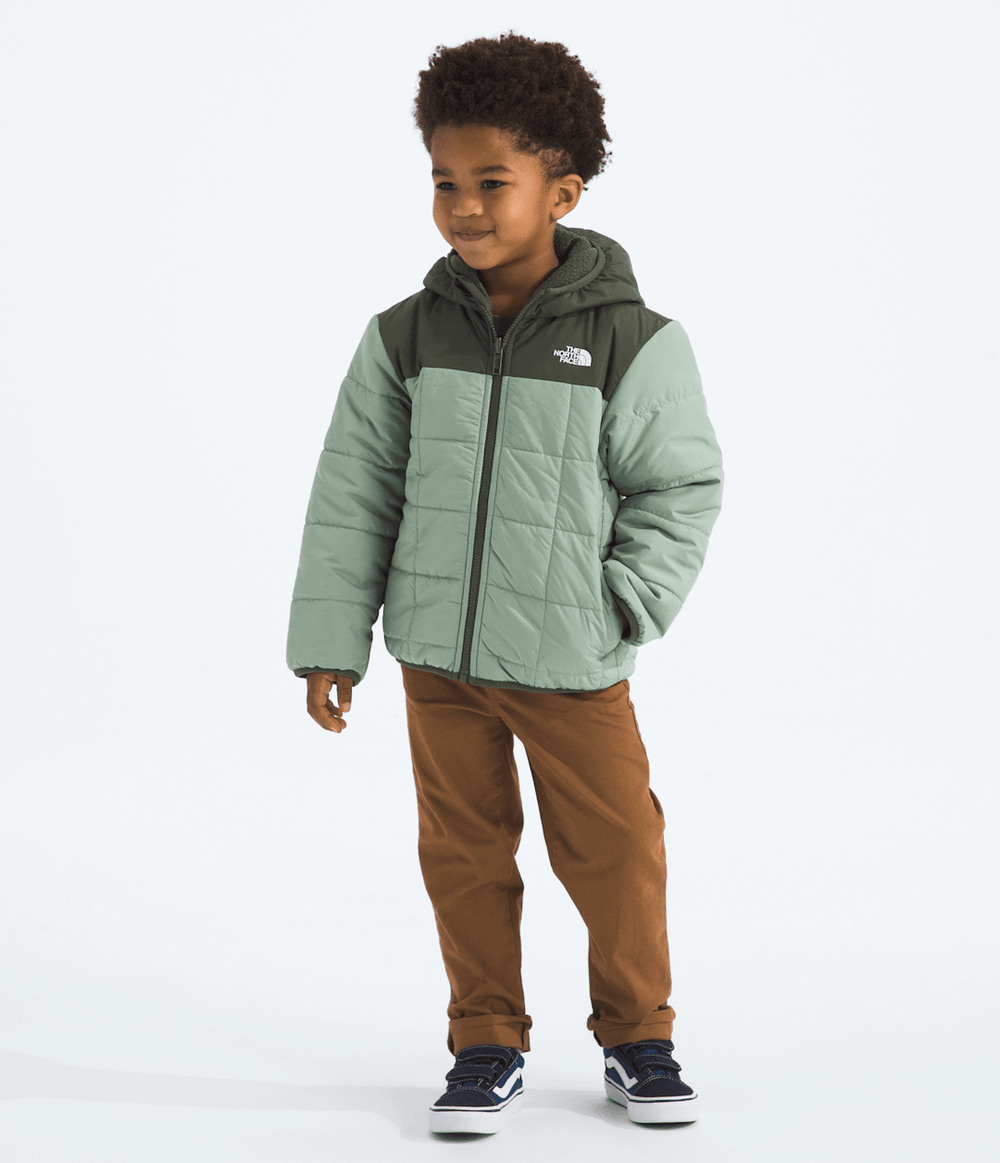 Kids’ Reversible Shasta Full-Zip Hooded Jacket - Slate Moss/New Taupe Green