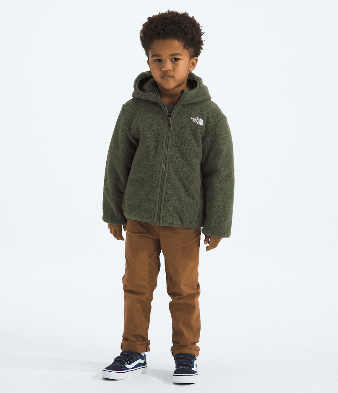 Kids’ Reversible Shasta Full-Zip Hooded Jacket - Slate Moss/New Taupe Green