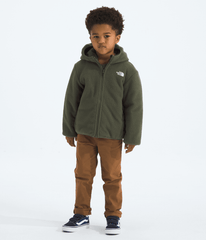 Kids’ Reversible Shasta Full-Zip Hooded Jacket - Slate Moss/New Taupe Green