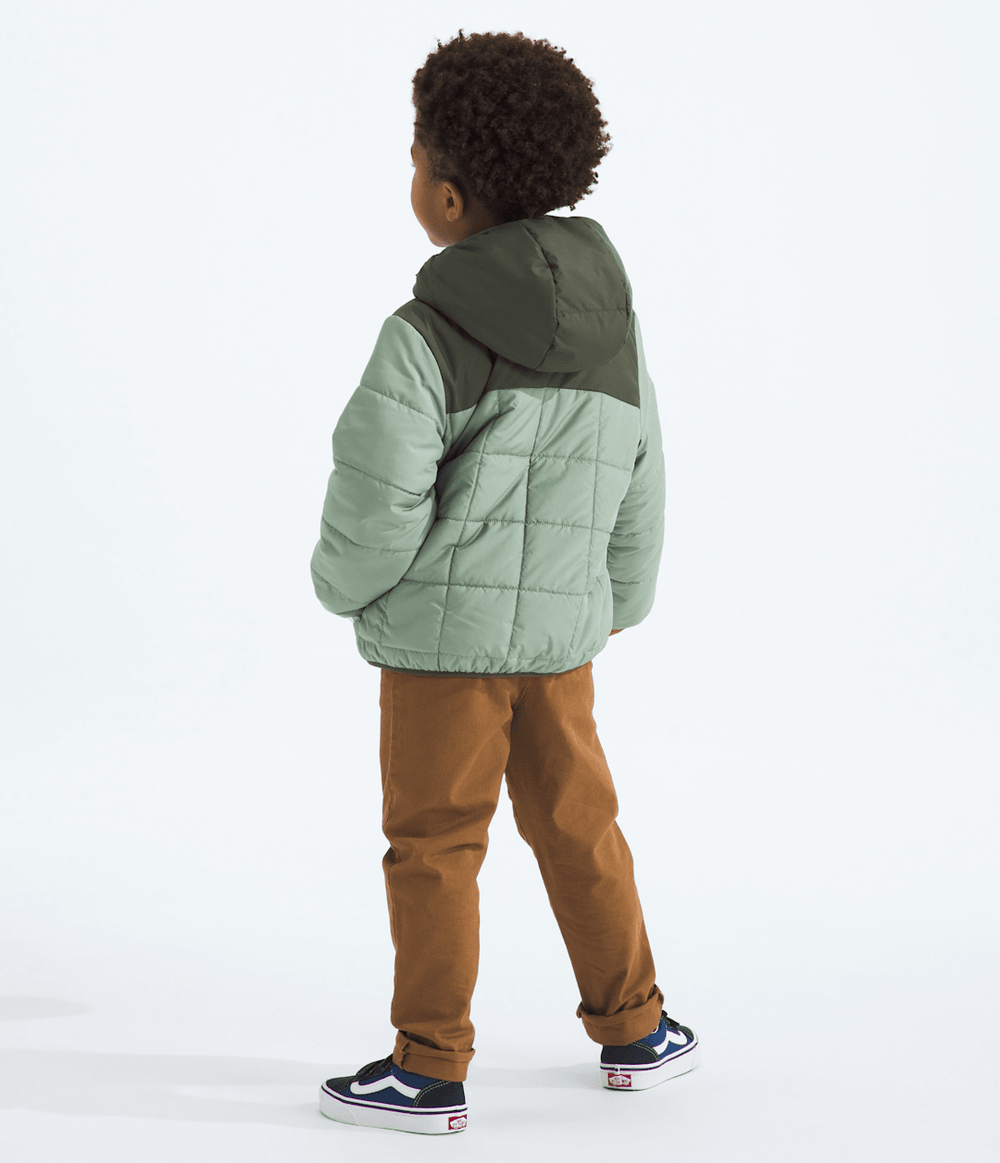 Kids’ Reversible Shasta Full-Zip Hooded Jacket - Slate Moss/New Taupe Green
