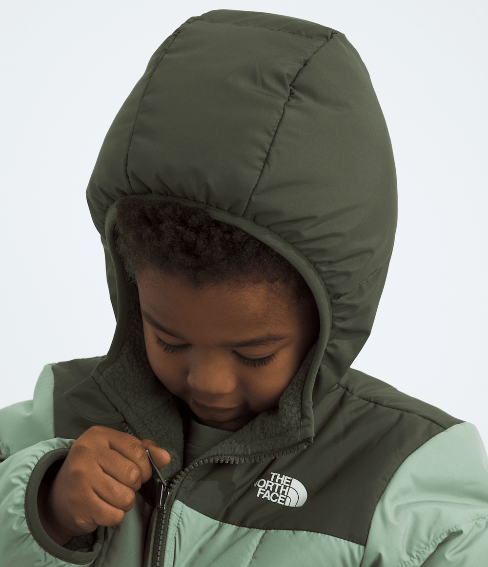 Kids’ Reversible Shasta Full-Zip Hooded Jacket - Slate Moss/New Taupe Green