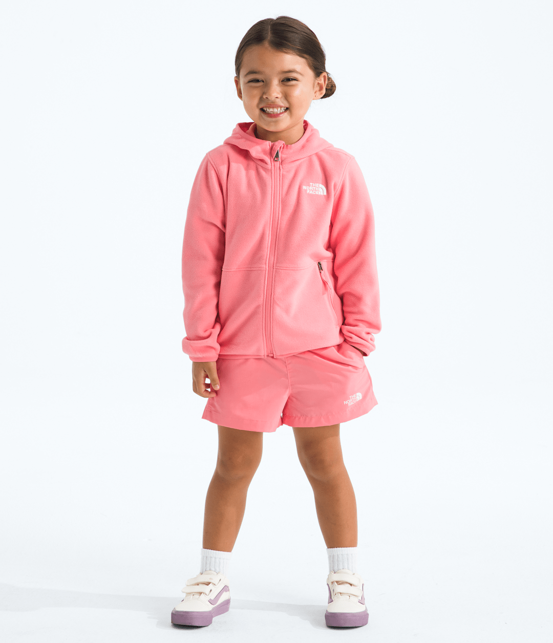 Kids’ Glacier Full-Zip Hoodie - Coral Crush