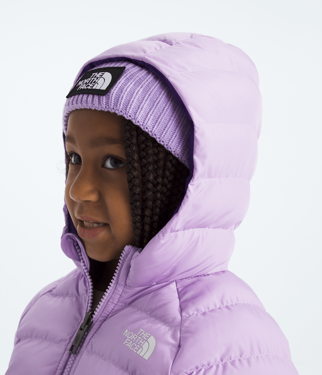 Kids’ Reversible Perrito Hooded Jacket - Lite Lilac