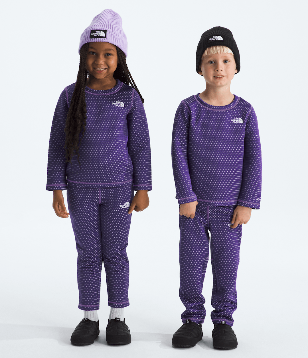 Kids’ DOTKNIT™ Thermal Set - Peak Purple