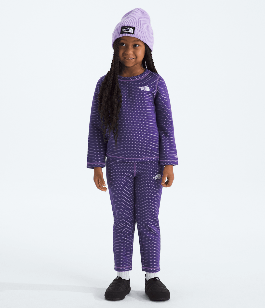 Kids’ DOTKNIT™ Thermal Set - Peak Purple