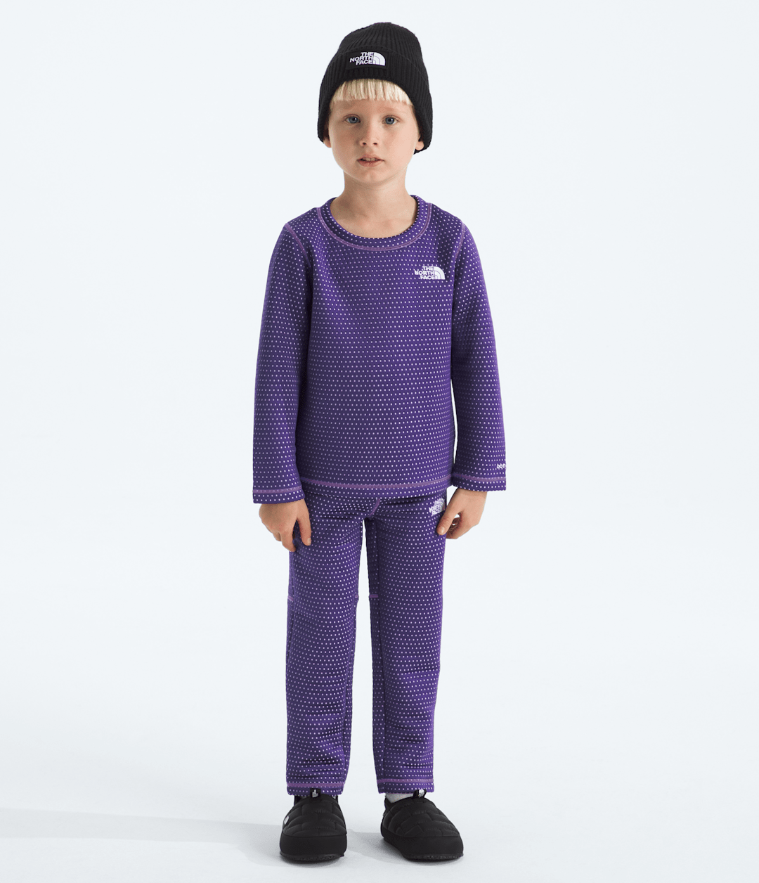 Kids’ DOTKNIT™ Thermal Set - Peak Purple