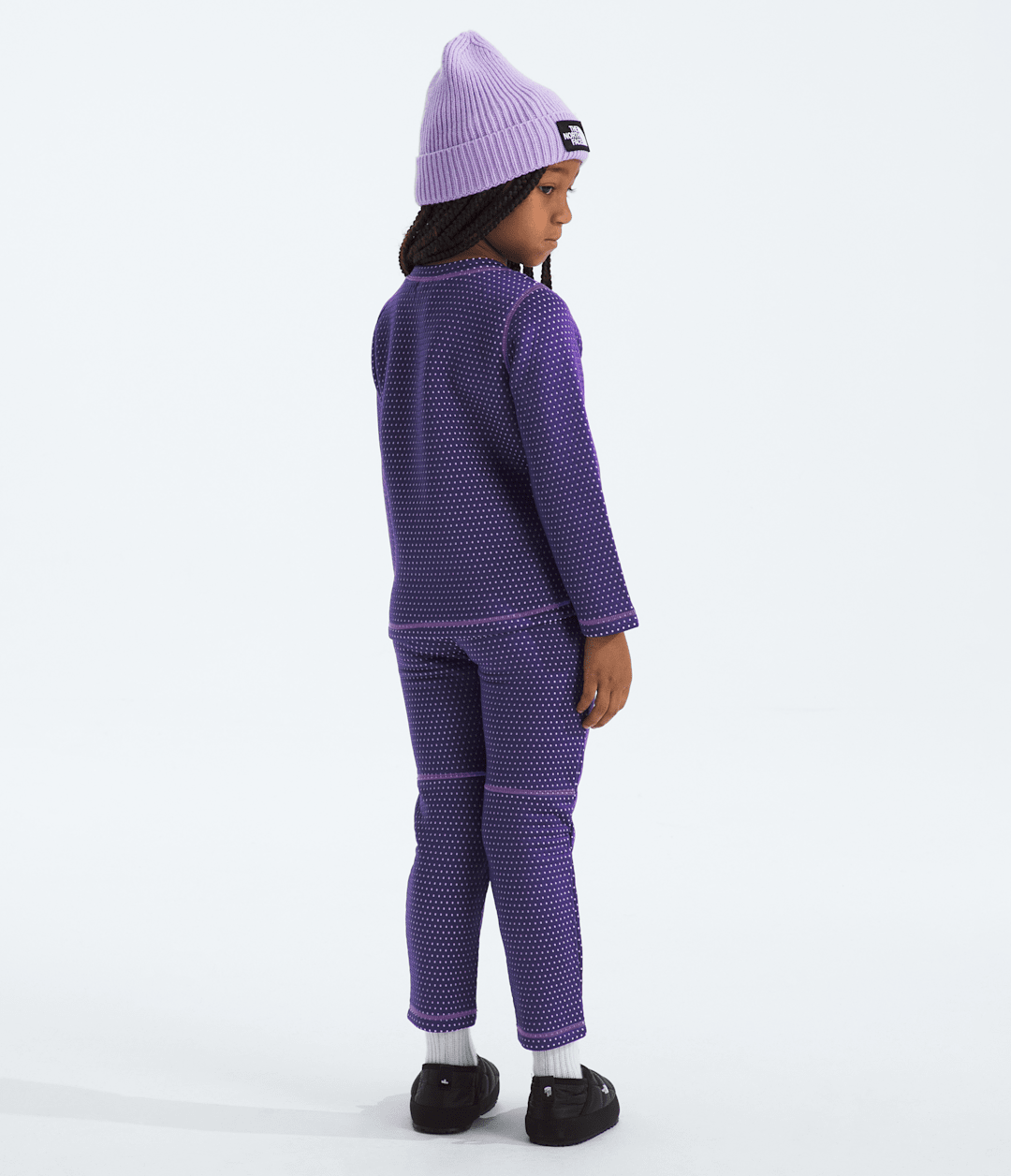 Kids’ DOTKNIT™ Thermal Set - Peak Purple