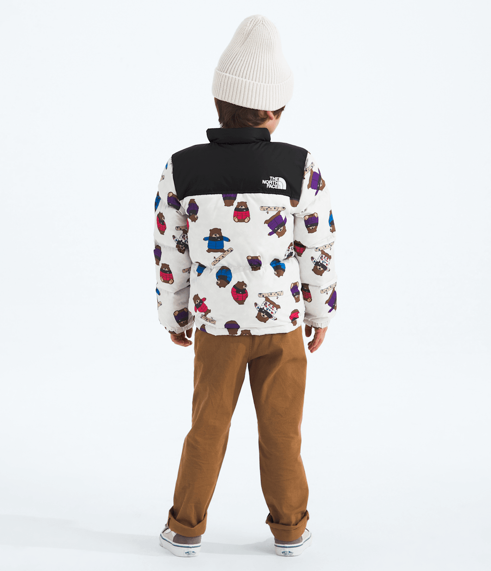 Kids’ 1996 Retro Nuptse Jacket—Print - Nuptse Bears Print TNF White