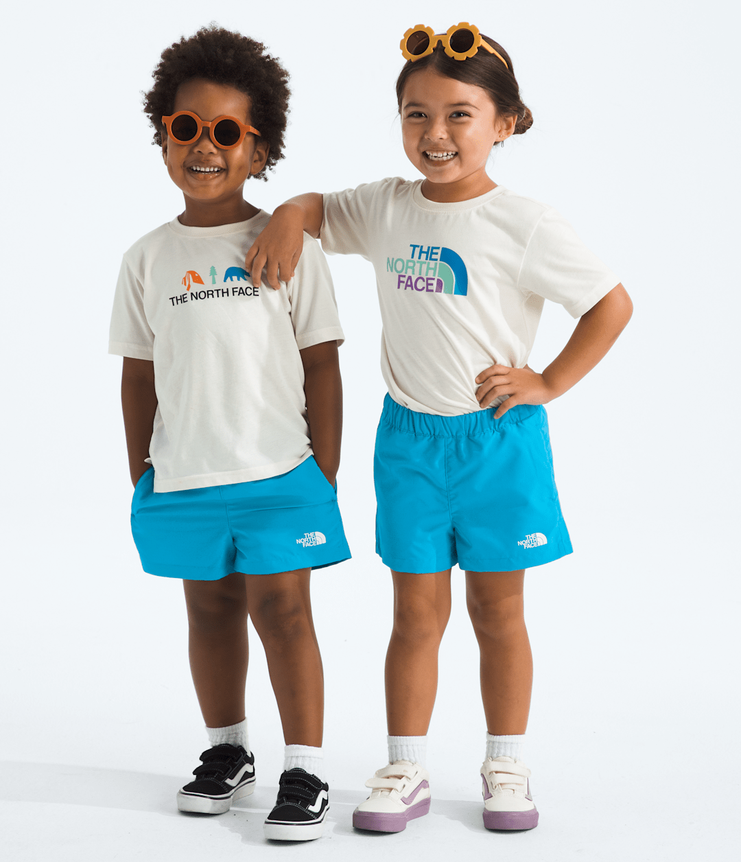 Kids’ Class V Shorts - Meridian Blue Logo Weather Topo Phantom Print