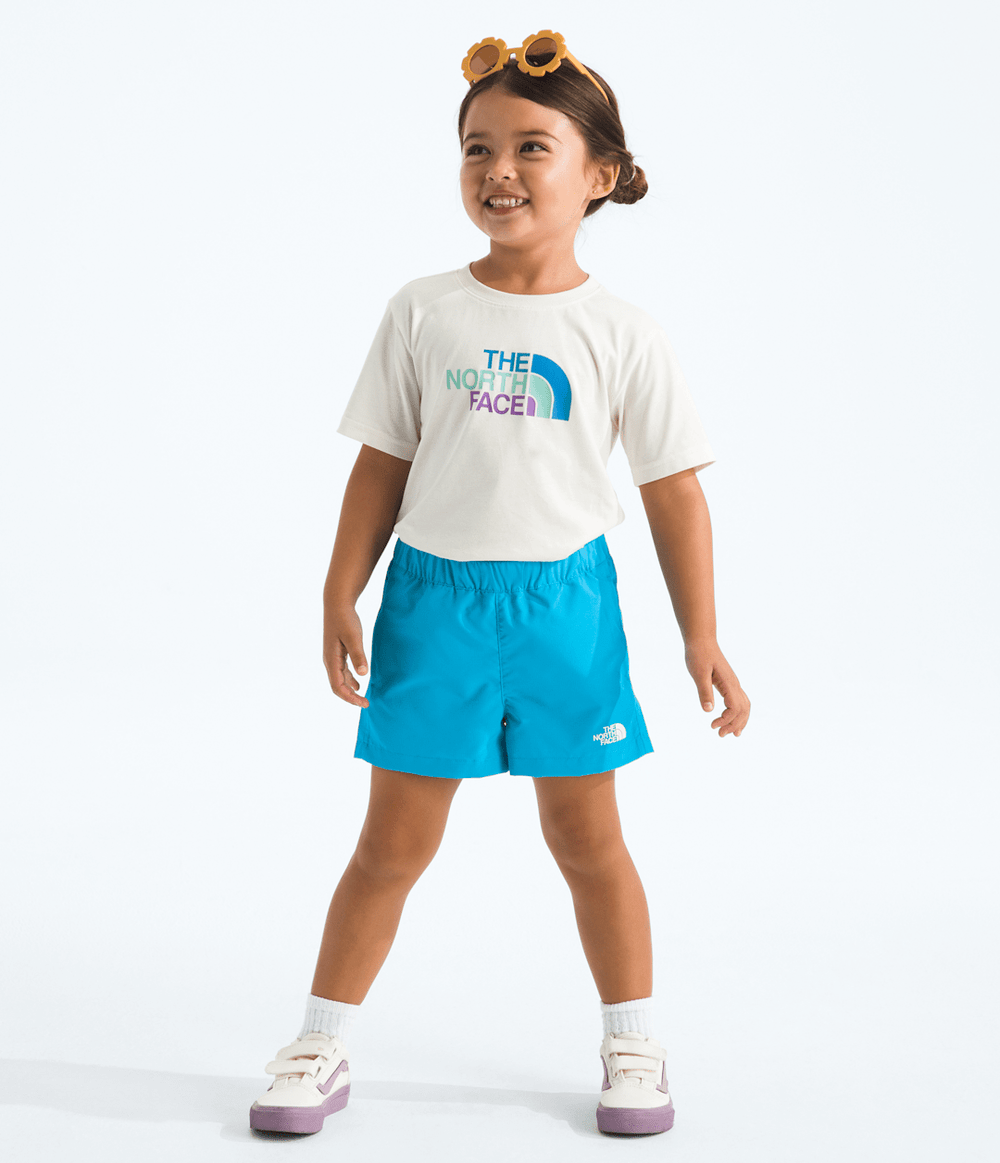 Kids’ Class V Shorts - Meridian Blue Logo Weather Topo Phantom Print