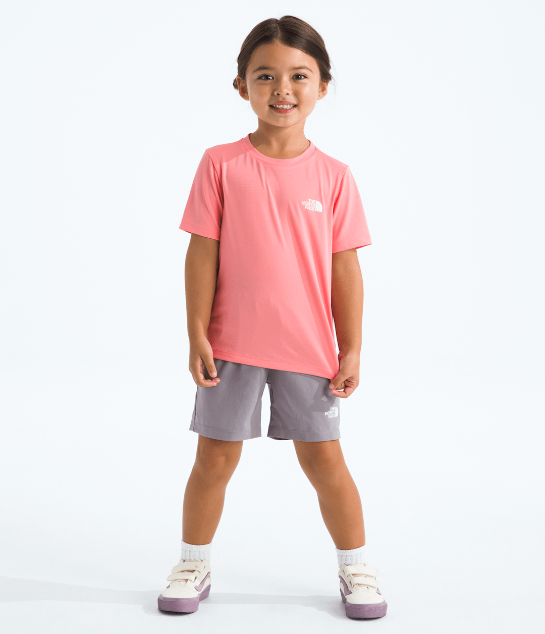 Kids’ 24/7 Set - Coral Crush-Transcendent Grey