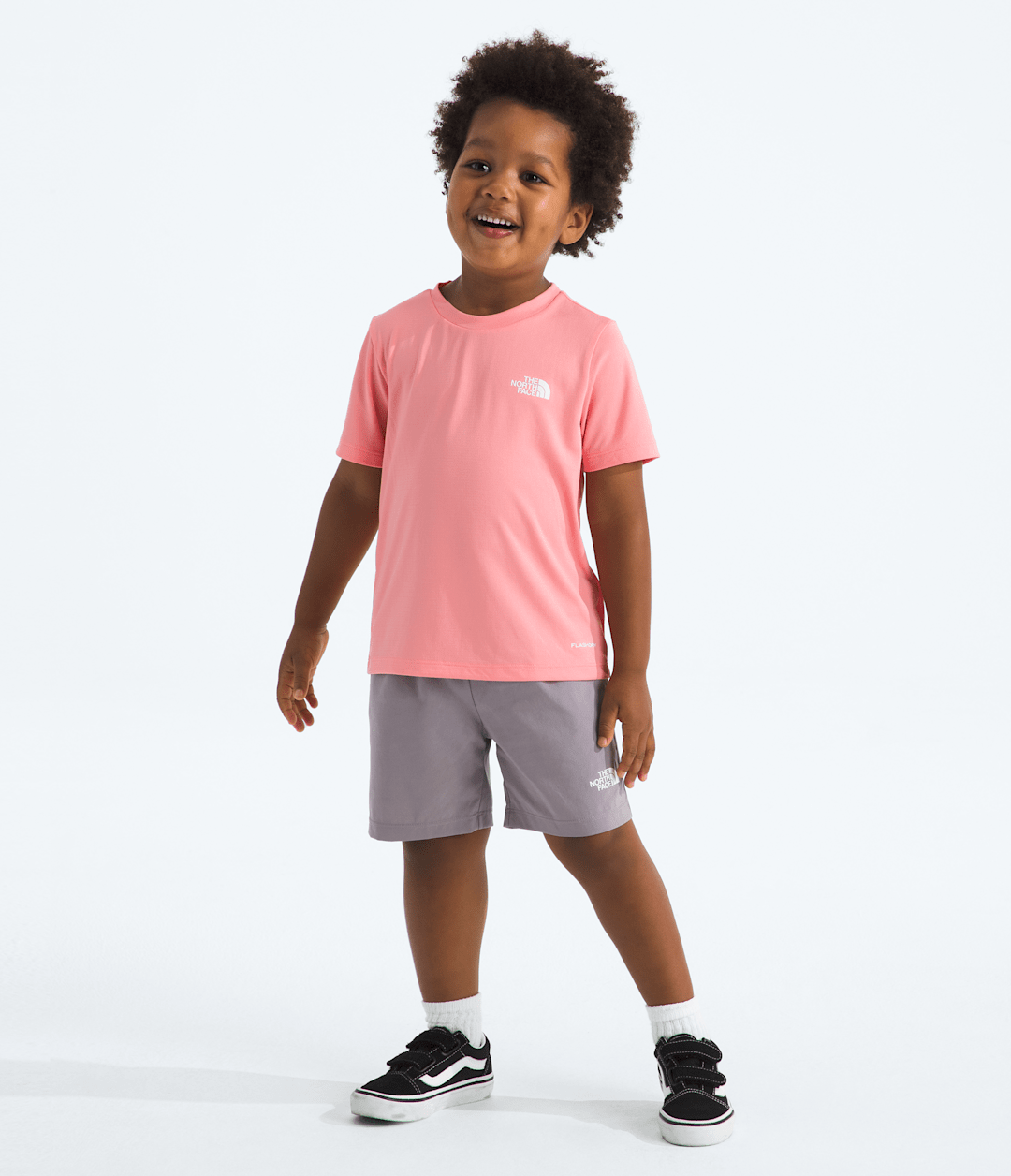 Kids’ 24/7 Set - Coral Crush-Transcendent Grey
