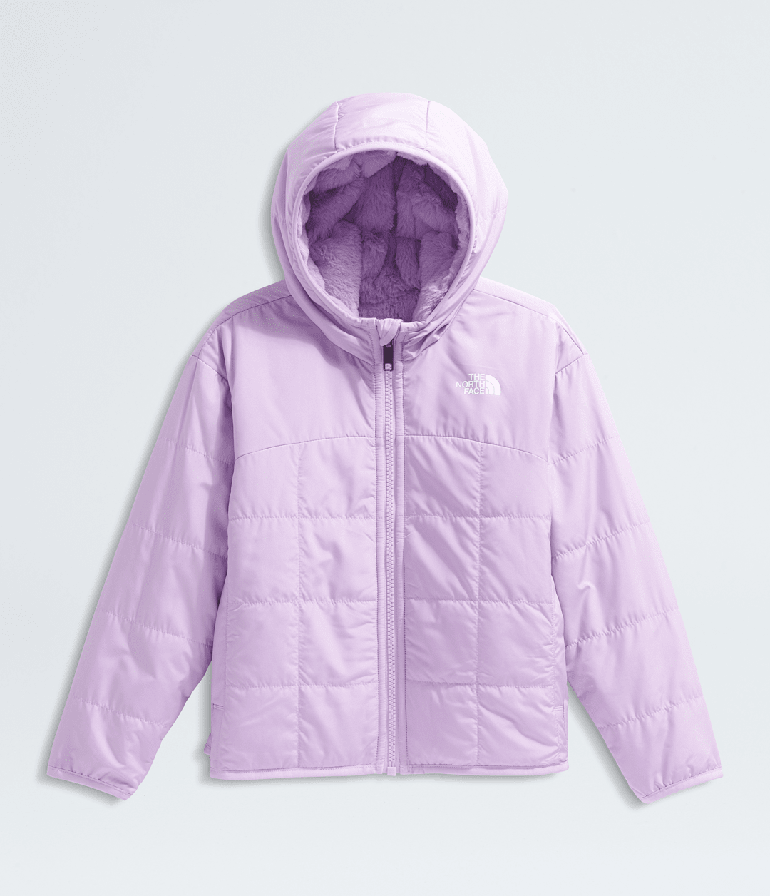 Girls’ Reversible Shasta Full-Zip Hooded Jacket - Lite Lilac