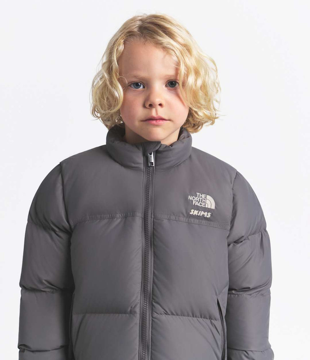 The North Face X SKIMS Kids' 1996 Nuptse Jacket - Sk Gunmetal
