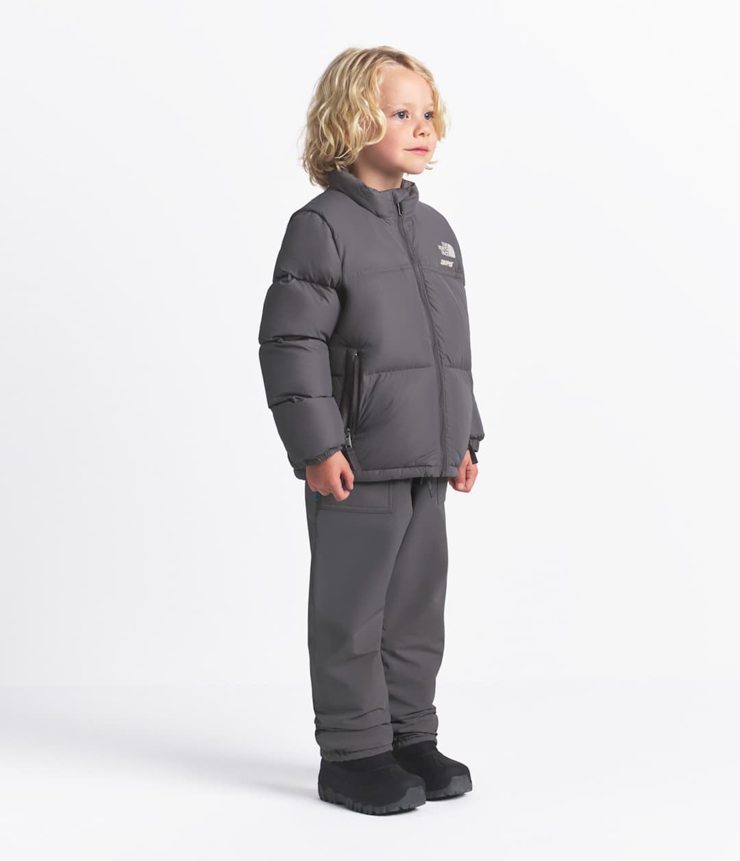 The North Face X SKIMS Kids' 1996 Nuptse Jacket - Sk Gunmetal