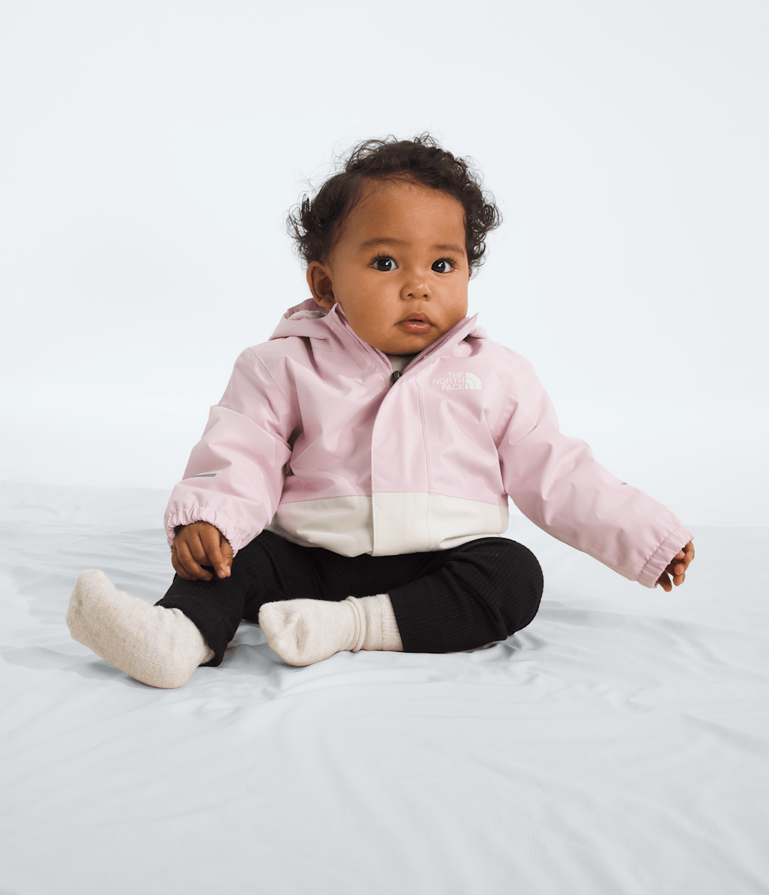 Baby Warm Antora Rain Jacket - Pale Blossom/White Dune