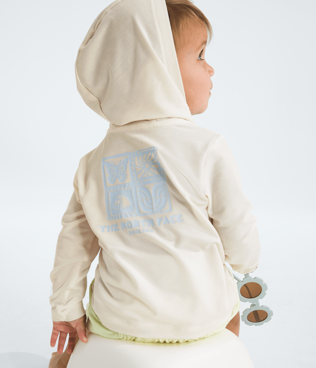 Baby Adventure Eclipse Elevation Hoodie - White Dune