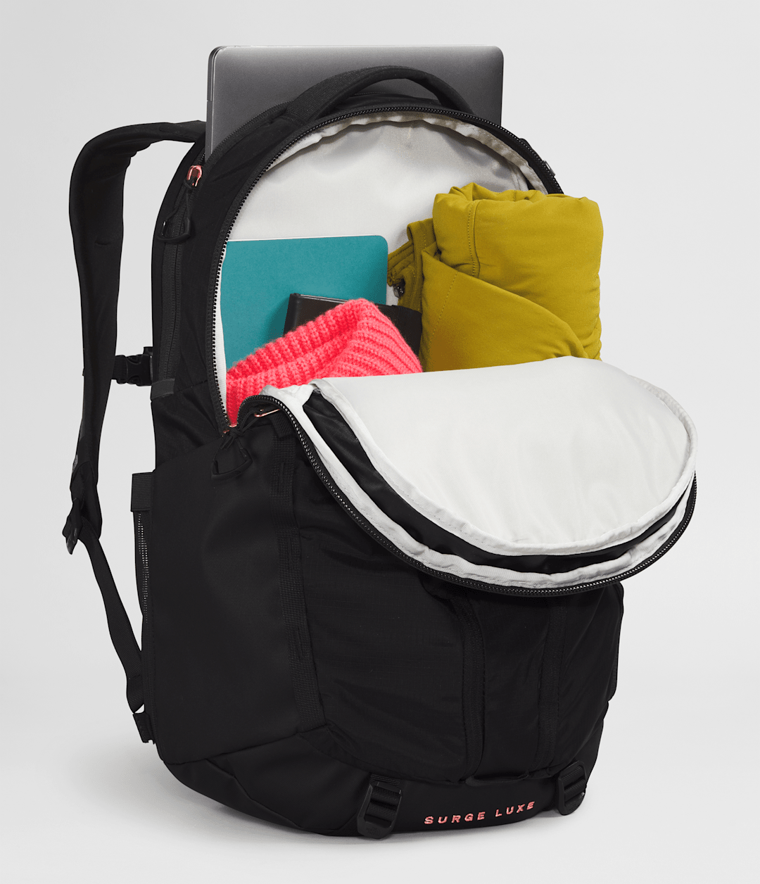Women’s Surge Luxe Backpack - TNF Black/Burnt Coral