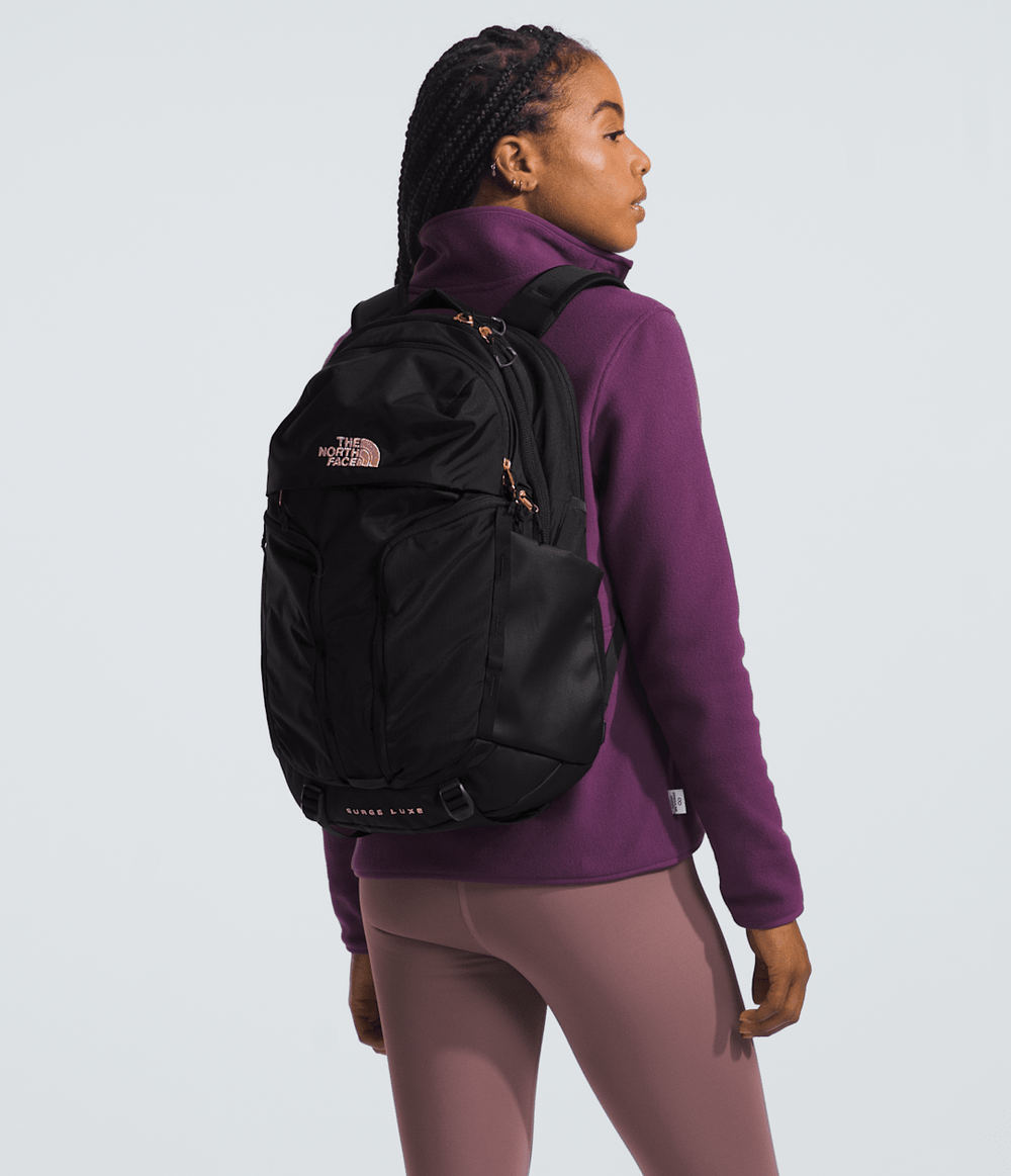 Women’s Surge Luxe Backpack - TNF Black/Burnt Coral
