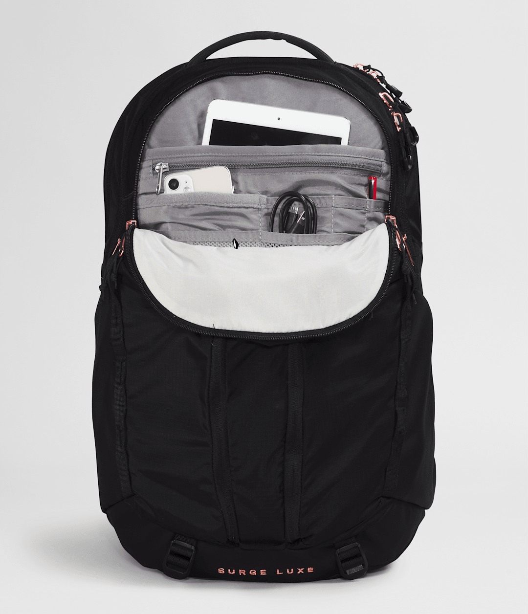Women’s Surge Luxe Backpack - TNF Black/Burnt Coral