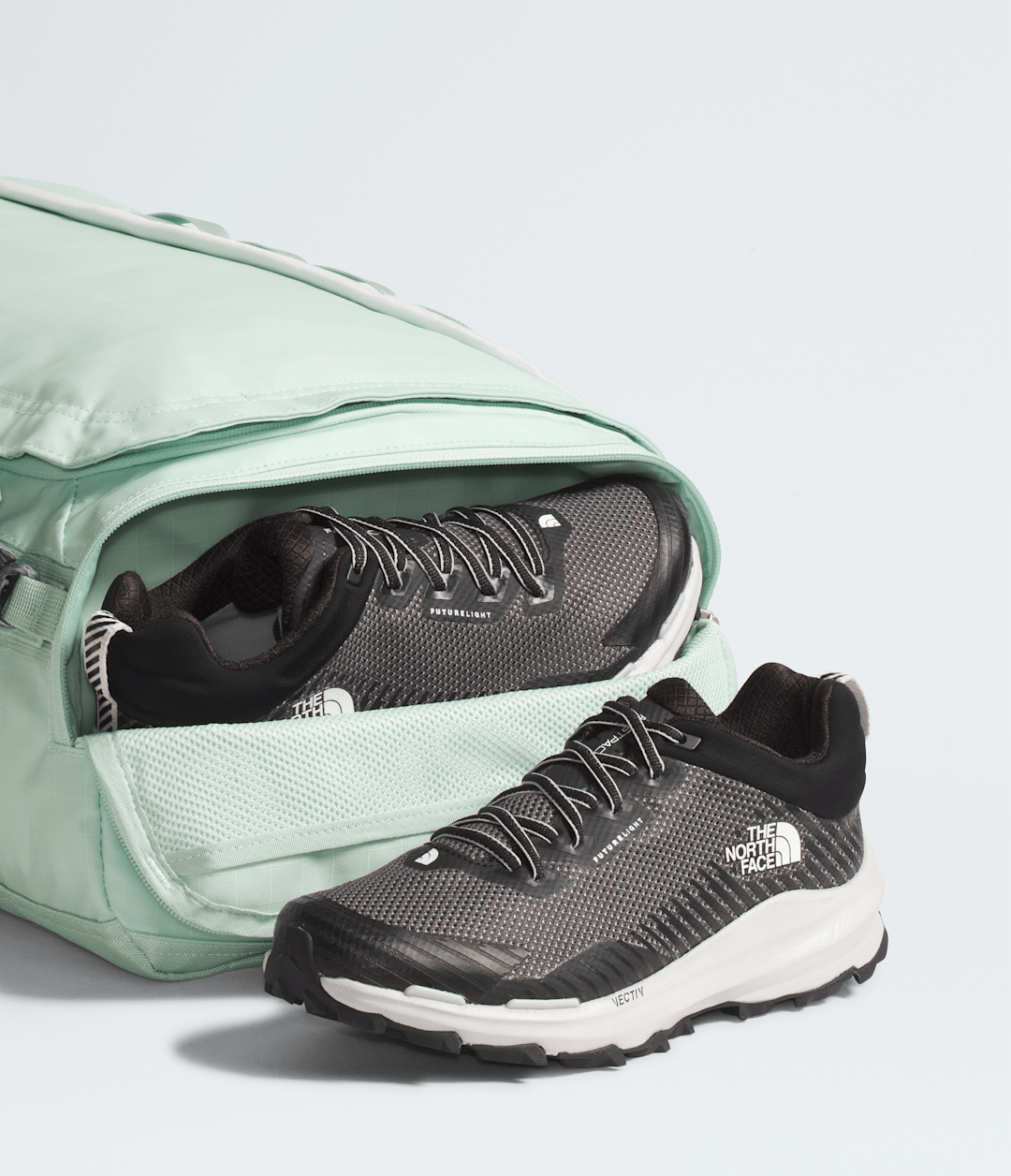 Base Camp Voyager Duffel—32L - Opal Frost-Pearl Stone-Tnf White