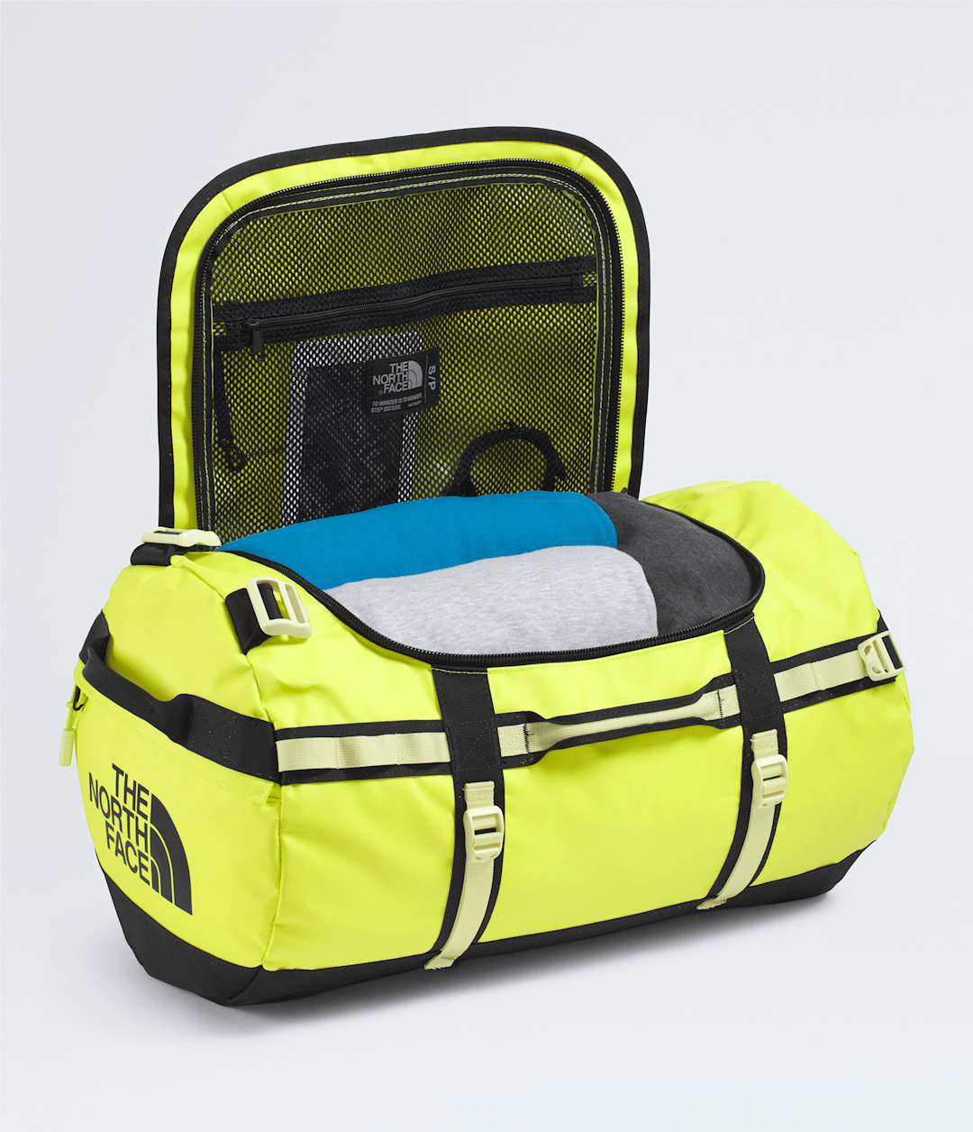 Base Camp Duffel—S - Fizz Lime-Lemon Mist-Tnf Black