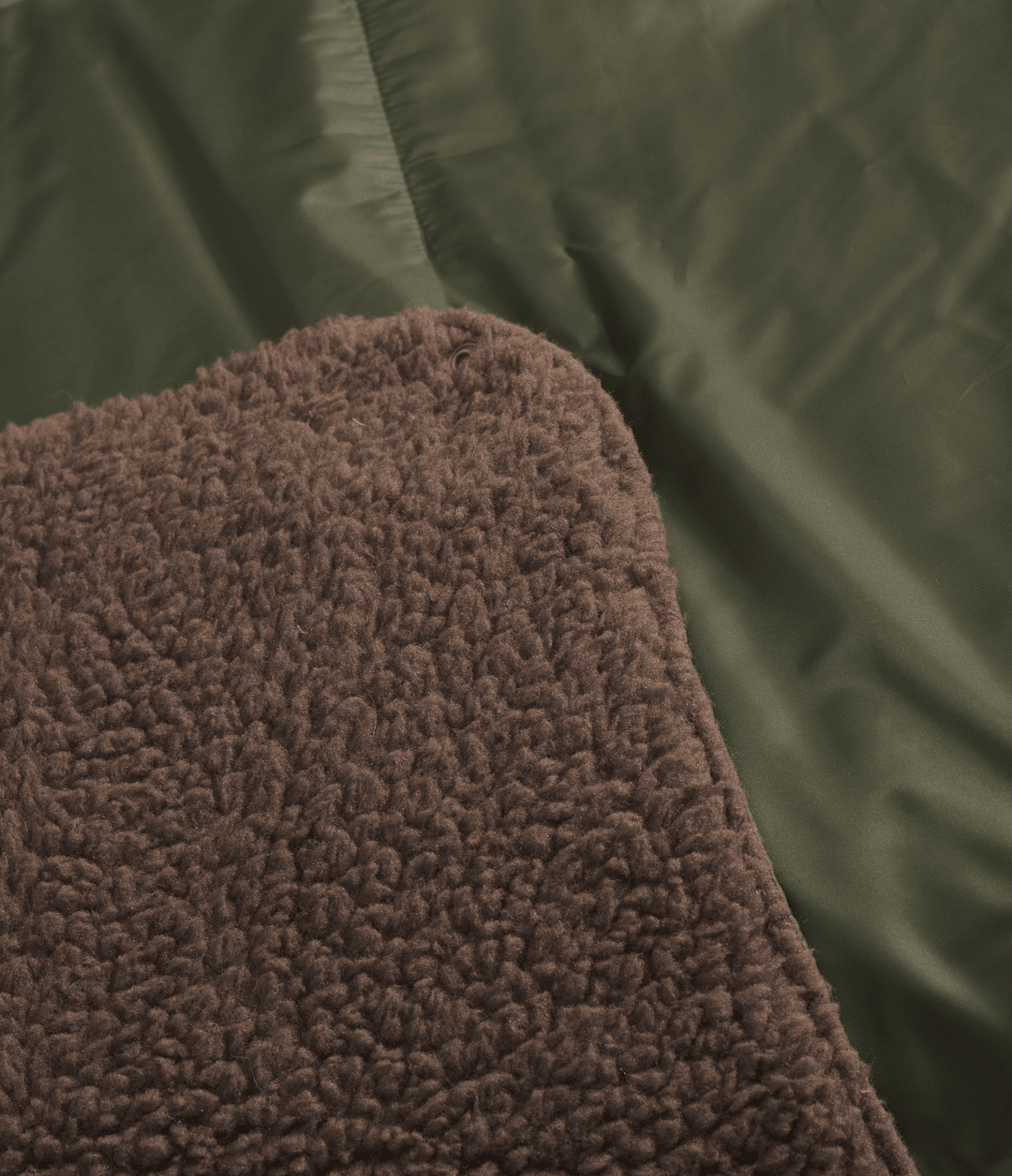 Wawona Fuzzy Blanket - New Taupe Green/Smokey Brown