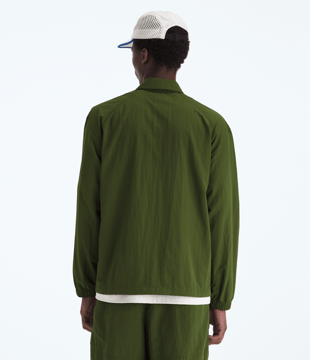 Men’s TNF™ Red Box Nylon Long-Sleeve Shirt - Woodland Green