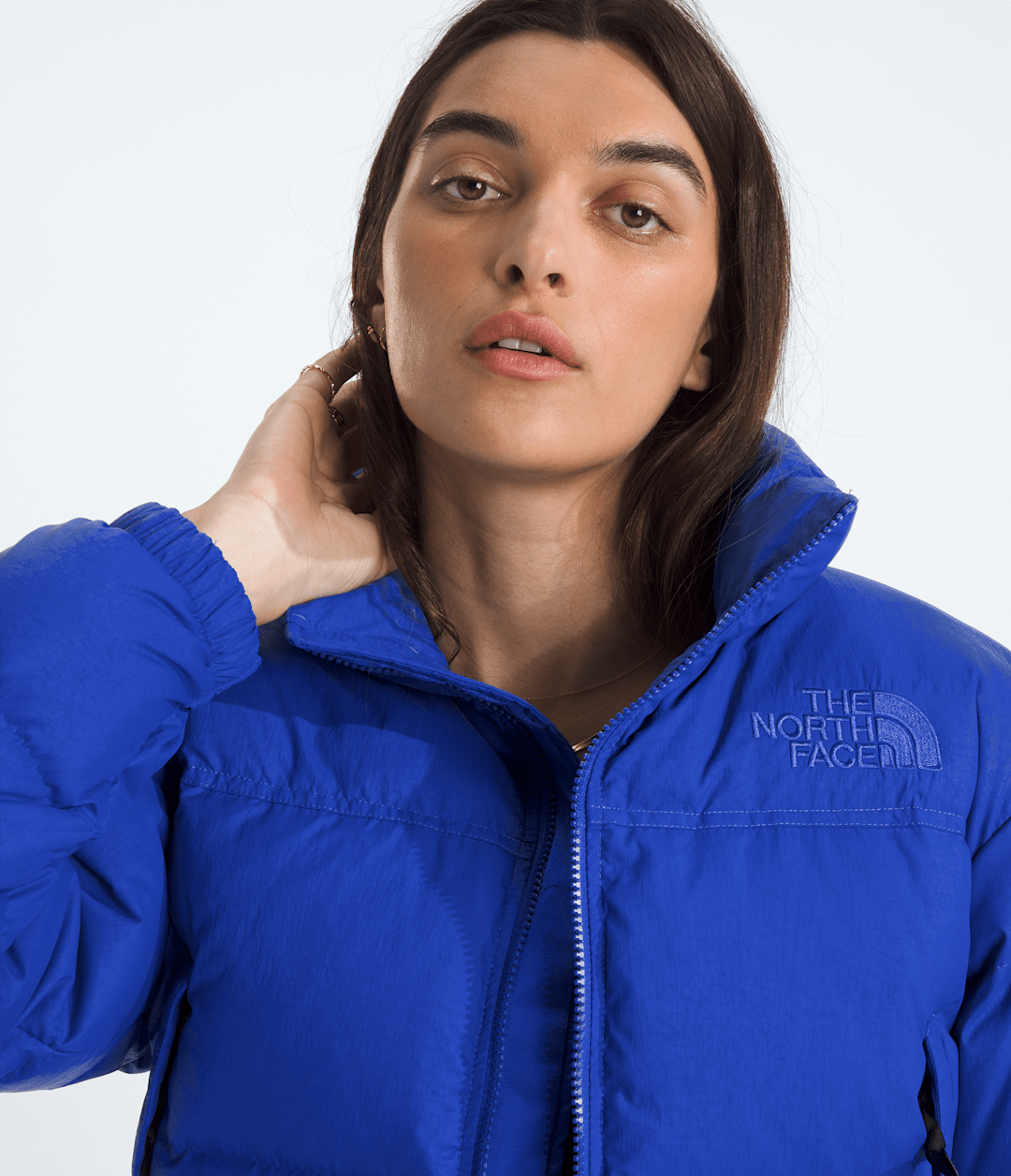 Women’s Nuptse Short DTM Jacket - TNF Blue