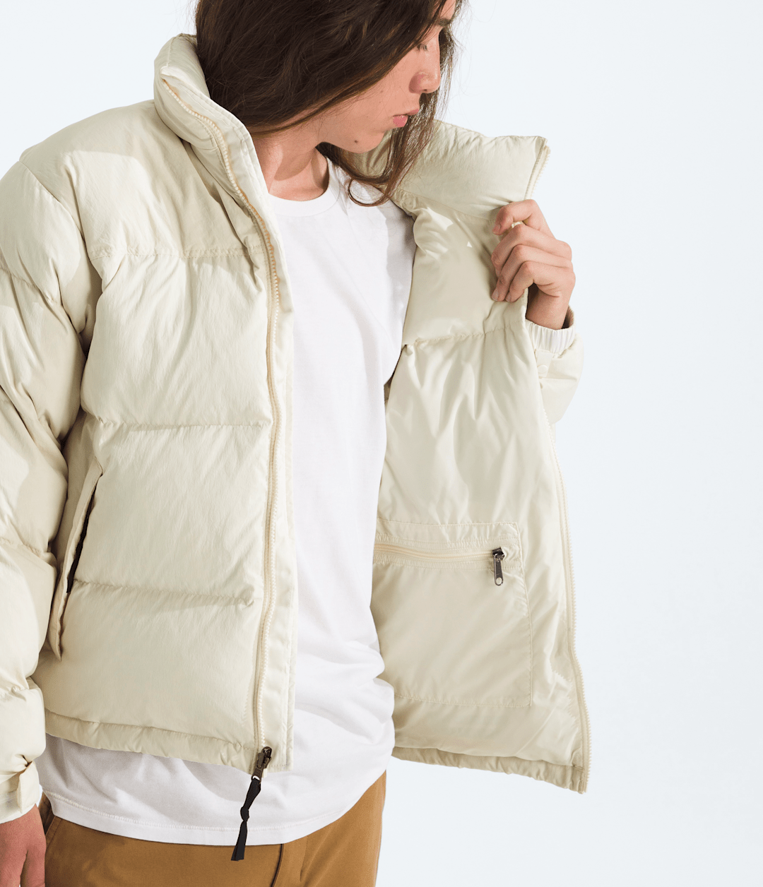 Men’s 1996 Retro Nuptse DTM Jacket - White Dune