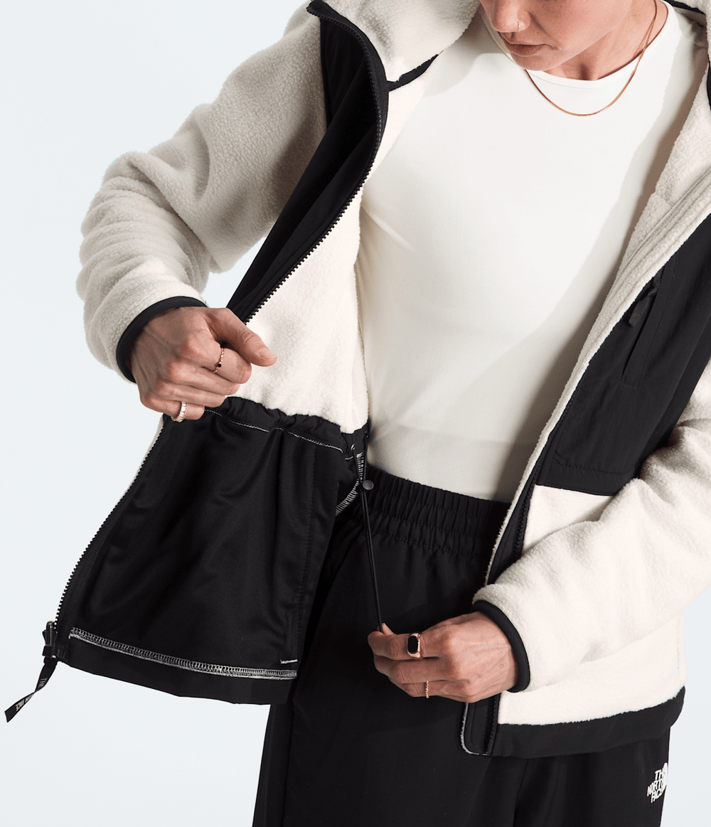 Women’s Retro Denali Hoodie - White Dune/TNF Black