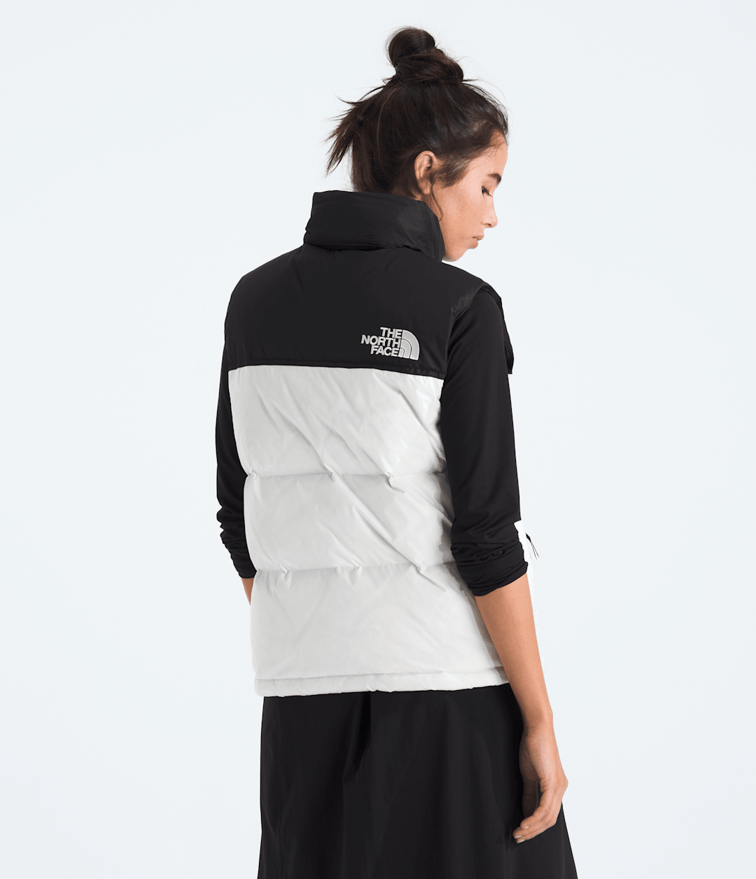 Women’s 1996 Retro Nuptse Vest - White Dune/TNF Black/Recycled Down