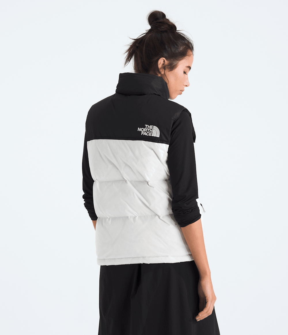Women’s 1996 Retro Nuptse Vest - White Dune/TNF Black/Recycled Down