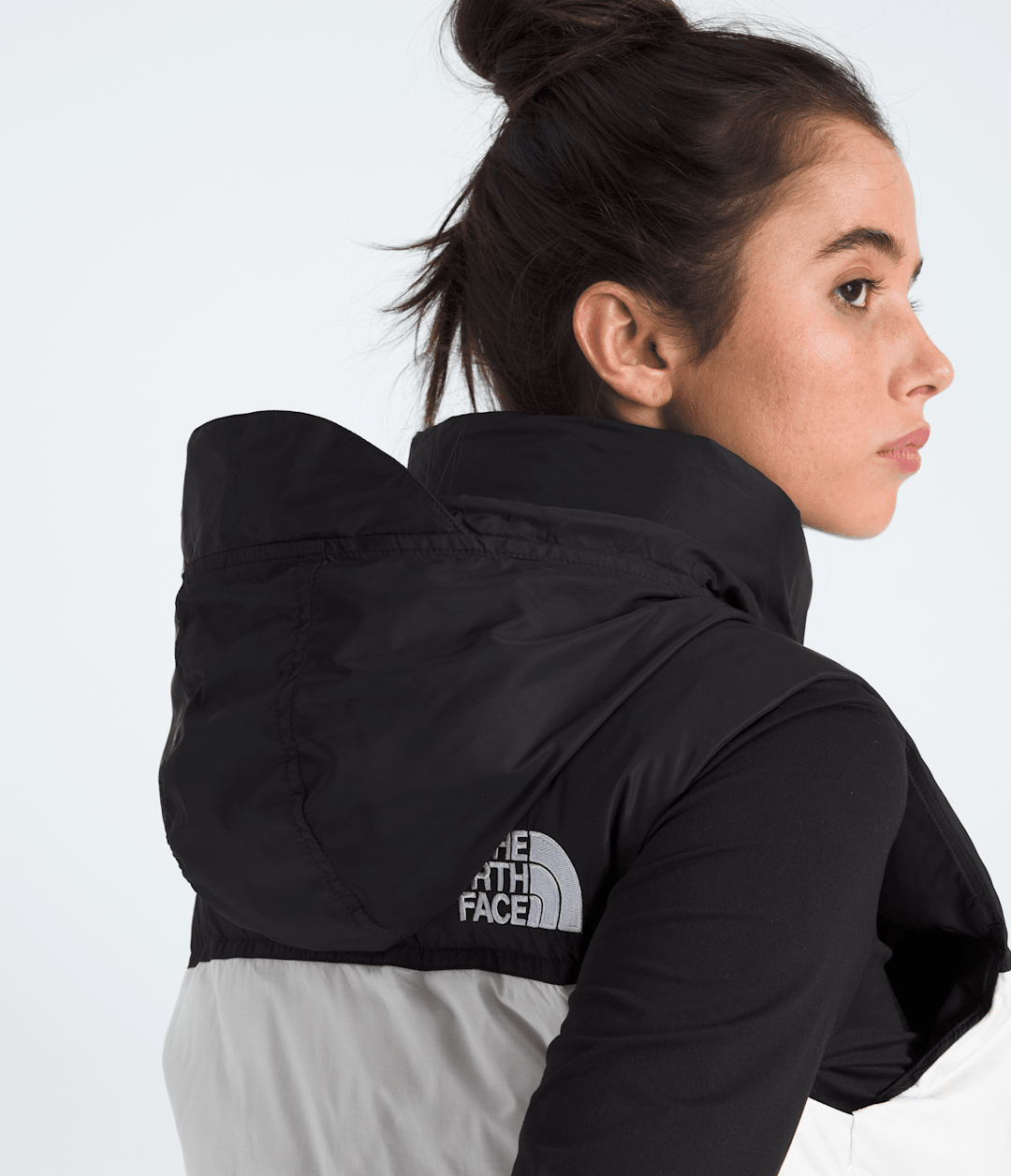 Women’s 1996 Retro Nuptse Vest - White Dune/TNF Black/Recycled Down