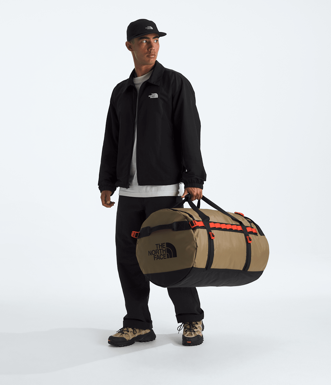 Base Camp Duffel—L - Cedar-Tnf Black-Lava Red