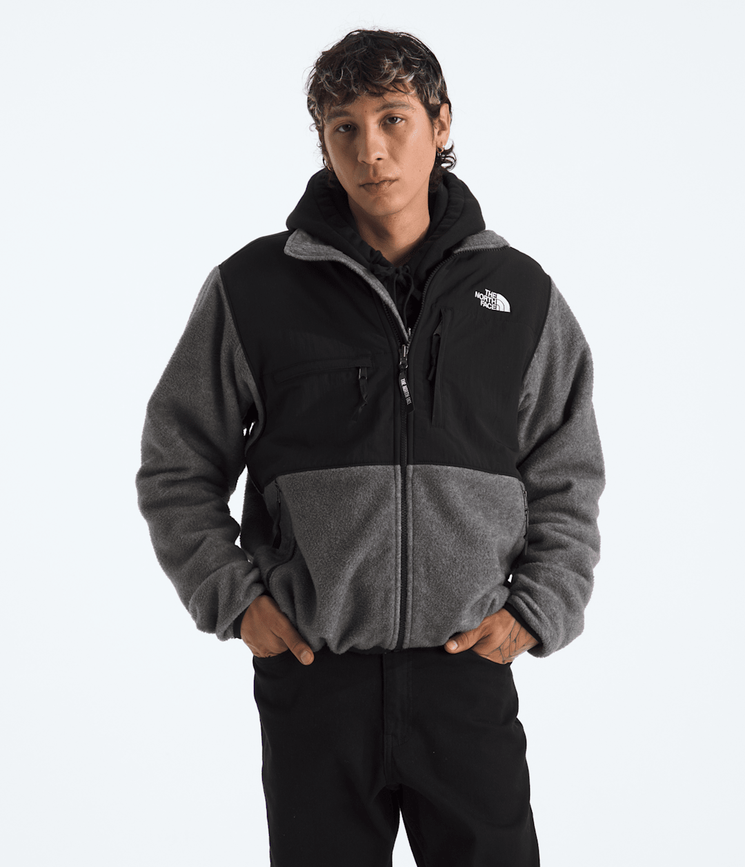 Men’s Retro Denali Jacket - TNF Mid Grey Heather/TNF Black