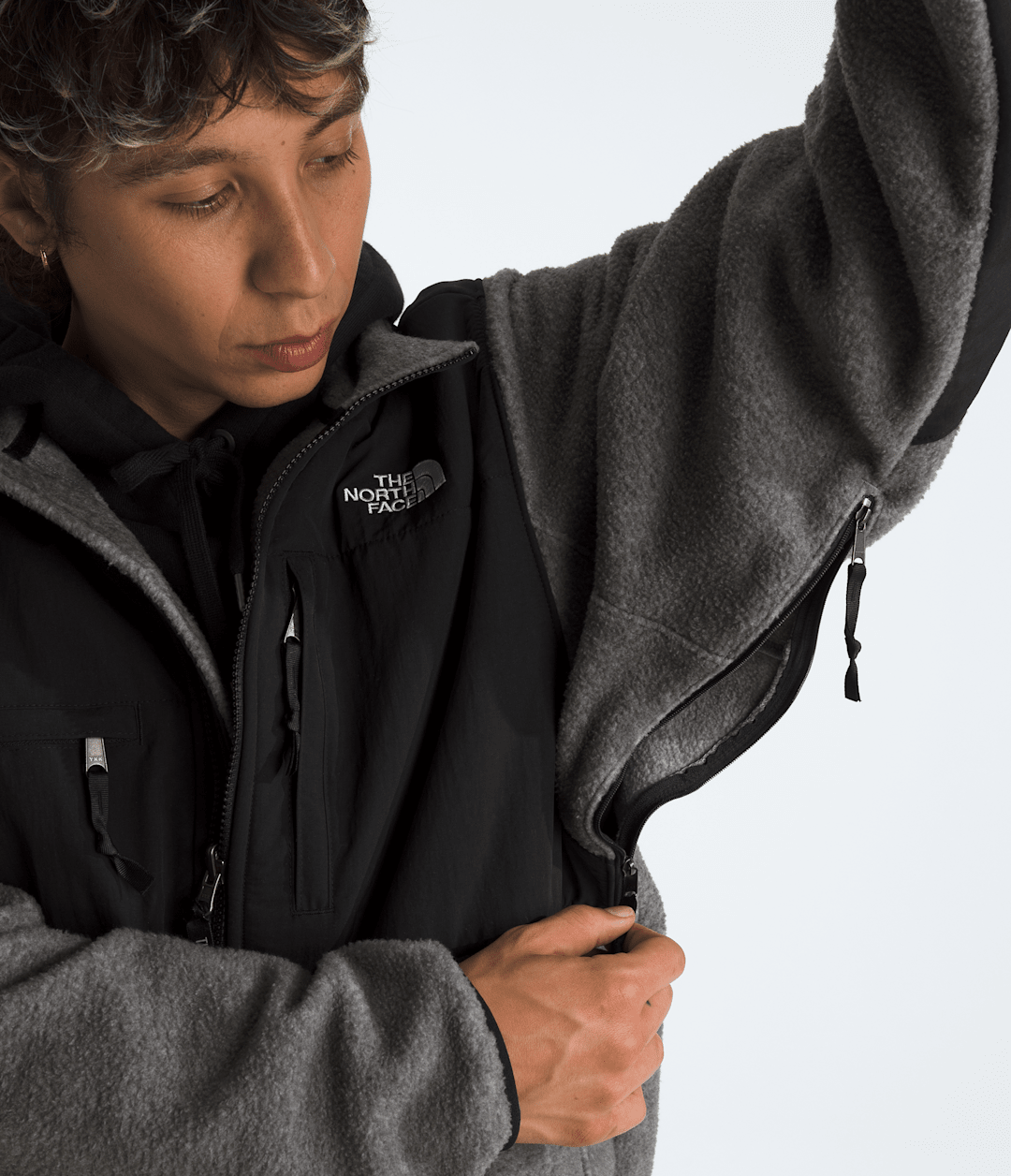 Men’s Retro Denali Jacket - TNF Mid Grey Heather/TNF Black