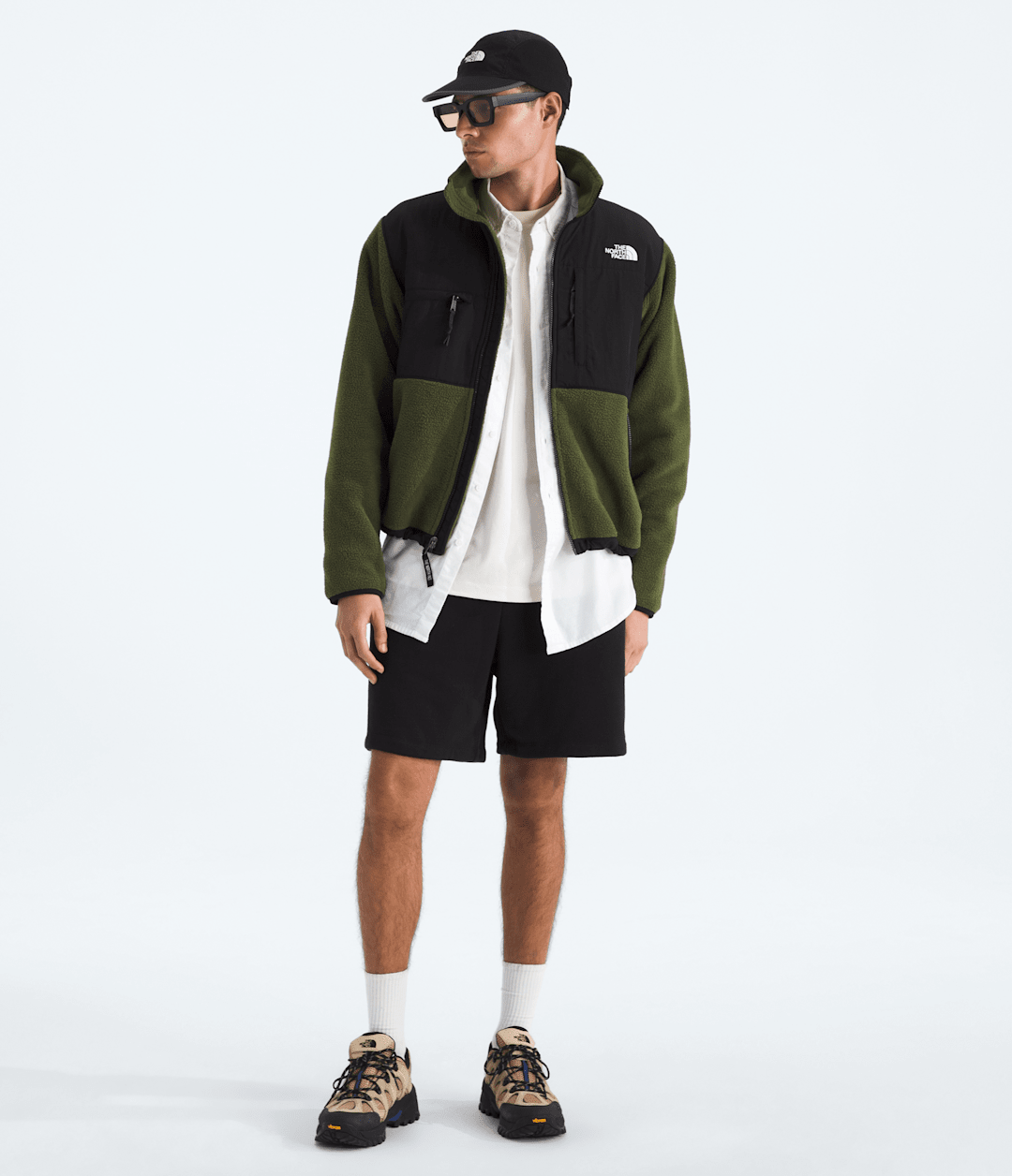 Men’s Retro Denali Jacket - Woodland Green-Tnf Black