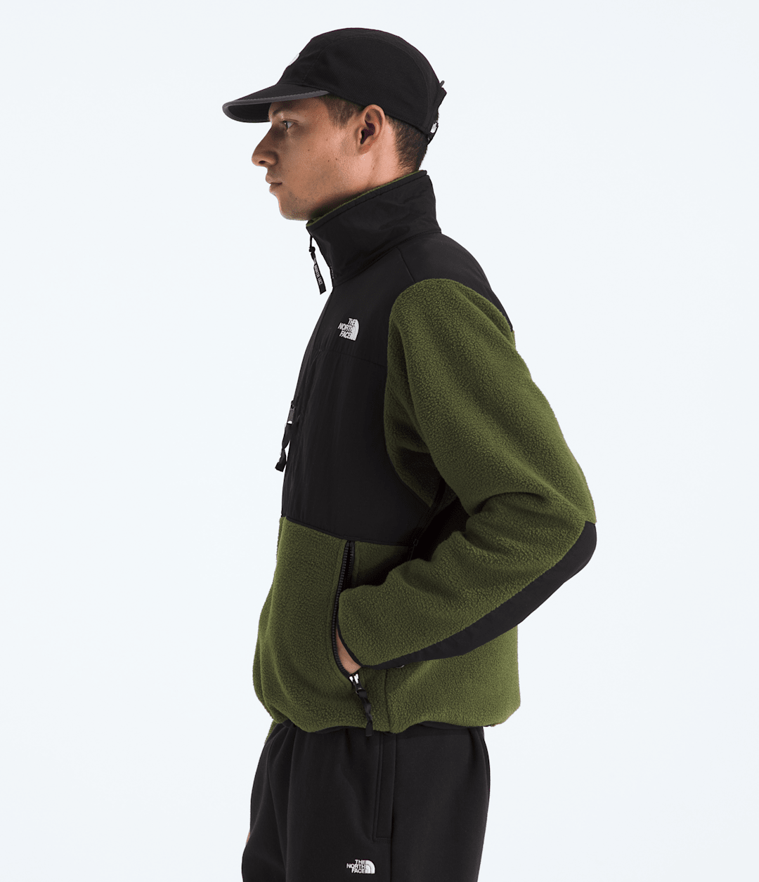 Men’s Retro Denali Jacket - Woodland Green-Tnf Black