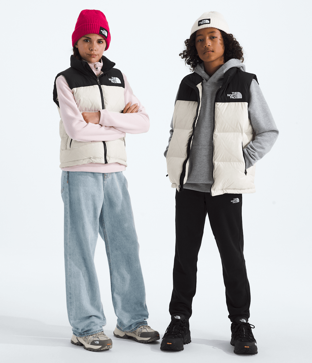 Boys’ & Girls’ 1996 Retro Nuptse Vest - White Dune