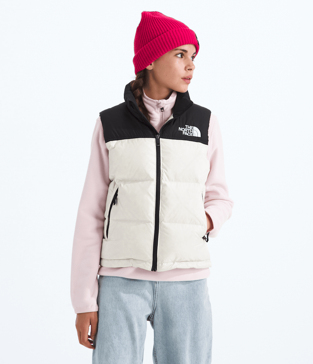 Boys’ & Girls’ 1996 Retro Nuptse Vest - White Dune
